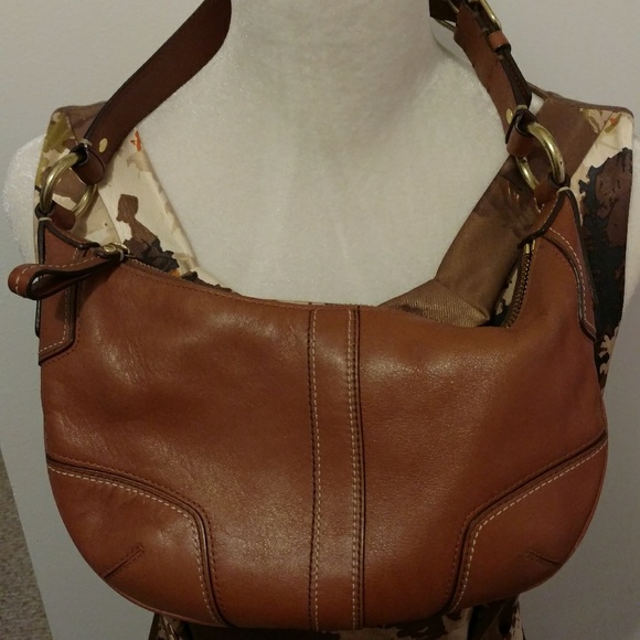 Coach Hobo Brown Leather
